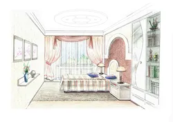 Bedroom Photo Interior Drawing