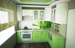 Photo Of A Green Kitchen In Khrushchev