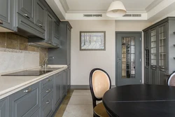 Kitchen Interior Gray Doors