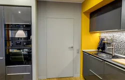 Kitchen interior gray doors