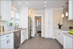 Kitchen interior gray doors