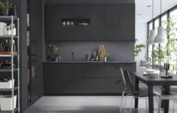 Интерьер Кухни Серые Двери
