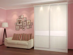 Wardrobe in the bedroom two doors photo