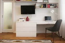Countertops in the bedroom interior