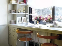 Countertops in the bedroom interior