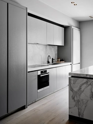 Kitchen white with gray photo modern