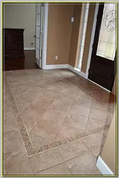 Photo of kitchen and hallway tiles