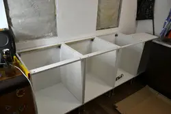 Do-it-yourself kitchens made of chipboard photo