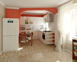 Photo of the entrance from the room to the kitchen
