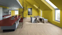 Tarquette linoleum in the kitchen interior