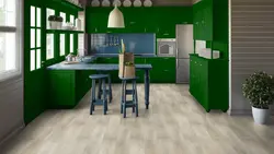 Oshxona ichki qismidagi tarquette linoleum