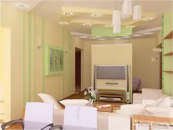 Ванильный интерьер гостиной