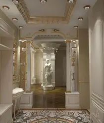 Hallway with column photo