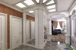 Hallway with column photo