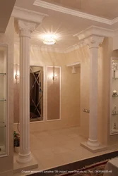 Hallway with column photo