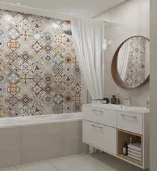 Bathroom design with patterns