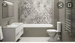 Bathroom design with patterns