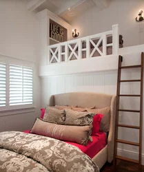 Bedroom interior options with bed