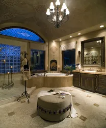 Rich bathroom in the house photo