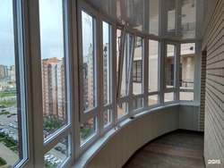 Glazing of a balcony in an apartment photo