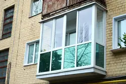 Glazing of a balcony in an apartment photo