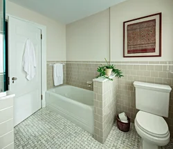 How to separate a toilet from a bathroom photo