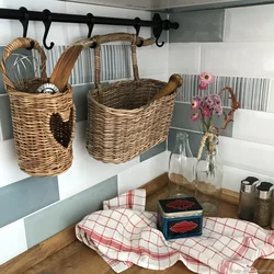 Wicker kitchen interior