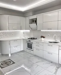 Silver kitchen design