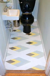 How to paint a bathroom floor photo