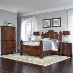 Mahogany yataq otağı interyeri