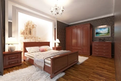 Mahogany bedroom interior