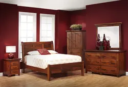 Mahogany bedroom interior