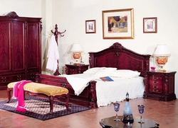 Mahogany yataq otağı interyeri