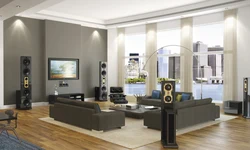 Living Room Design With Speakers