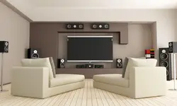 Дизайн гостиной с колонками
