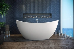 Oval bathtubs in the interior photo