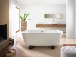 Oval bathtubs in the interior photo