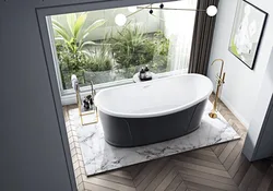 Oval bathtubs in the interior photo