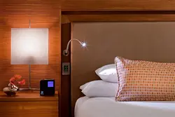Sockets in the bedroom interior