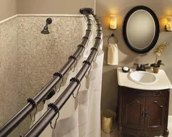 Open pipes in bathroom design