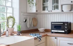 Мини печь на кухне фото