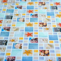 PVC tiles for kitchen walls photo