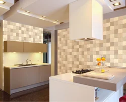 PVC tiles for kitchen walls photo