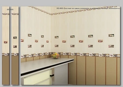 PVC tiles for kitchen walls photo