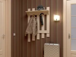 Hallway with hooks photo