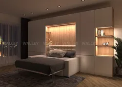 Bedroom design with transformable bed