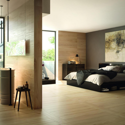 Porcelain tiles in the bedroom photo