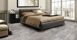 Porcelain tiles in the bedroom photo