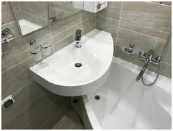 Sink in a small bathroom photo