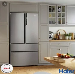 Haier refrigerator in the kitchen interior